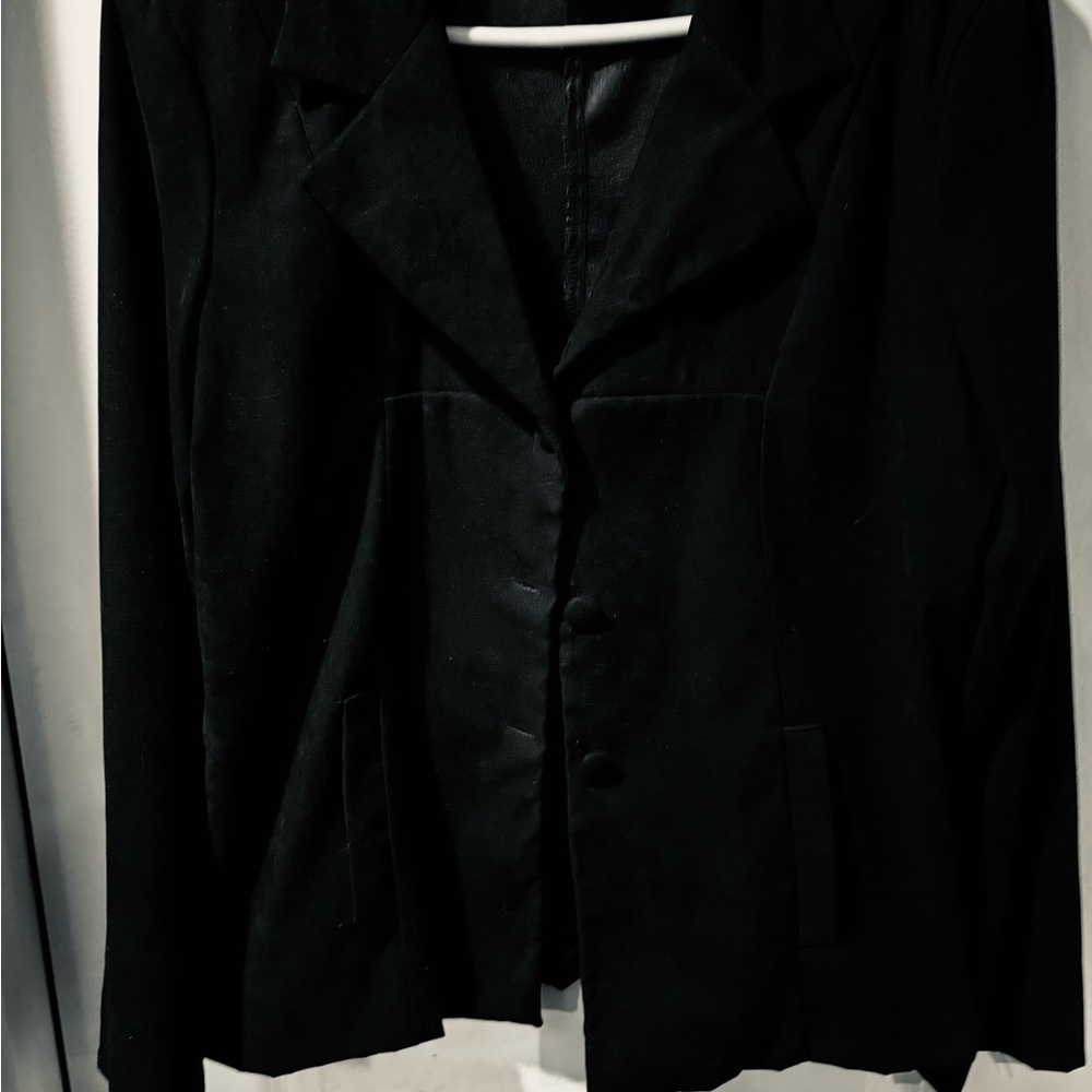 Nice Fully Lined Lightweight Velour Blazer Jacket size Large in New Condition